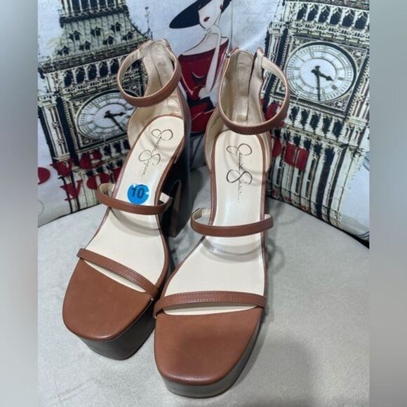 (P3)JESSICA SIMPSON‎ JP SAVERIA Platform Sandals. size 10/41.5 - Picture 3 of 12